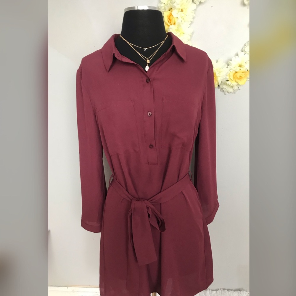 Forever 21 Burgundy Dress